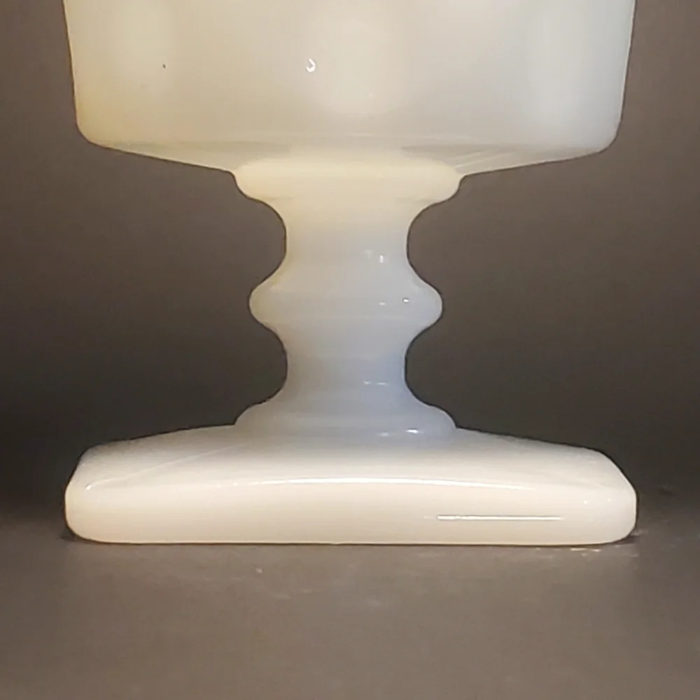 McKEE Vintage OPAL MILK GLASS 1950's Goblet / Vase 5-1/2